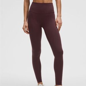 Lululemon Wunder Train 25 in - Red Merlot Size 6